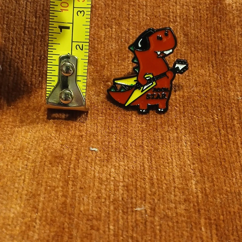 NEW Rock and Roll T-Rex Enamel Pin
